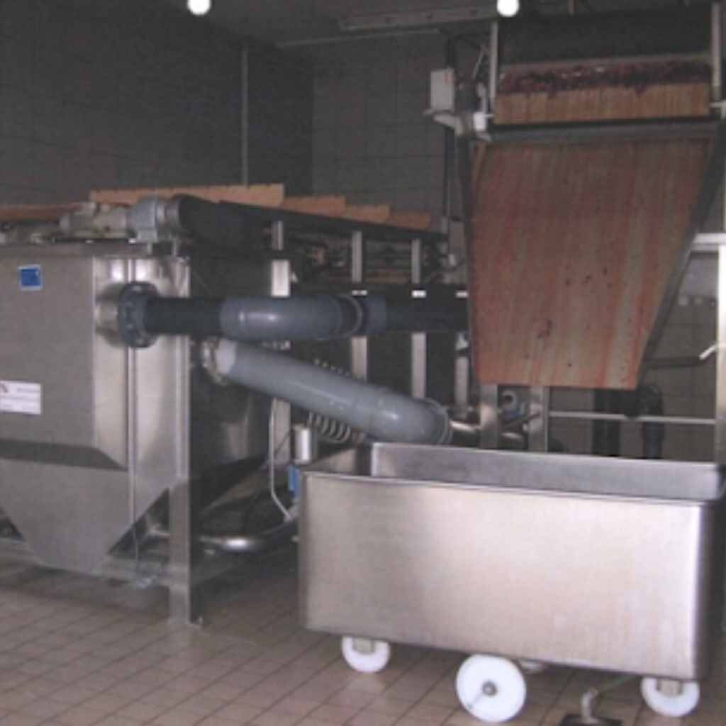 Slaughterhouse wastewater treatment plant with stainless steel tanks